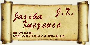 Jasika Knežević vizit kartica